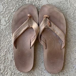 Men’s rainbow flip flops
